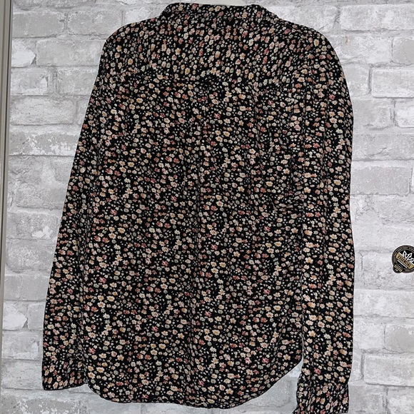Trovata birds of paradise floral corduroy top sz L #H1 - Picture 2 of 5